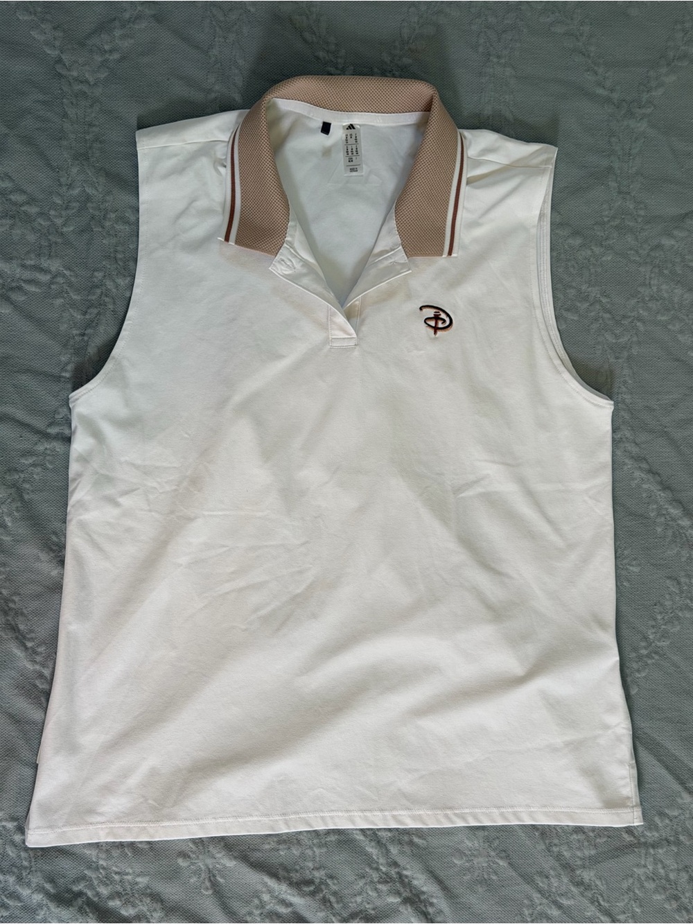 adidas | Beyond the Course Twistknit Sleeveless Golf Polo | Disney | Size M